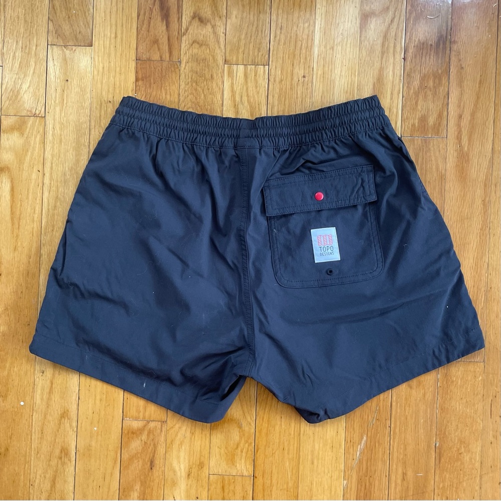 Topo Designs Black Global Shorts